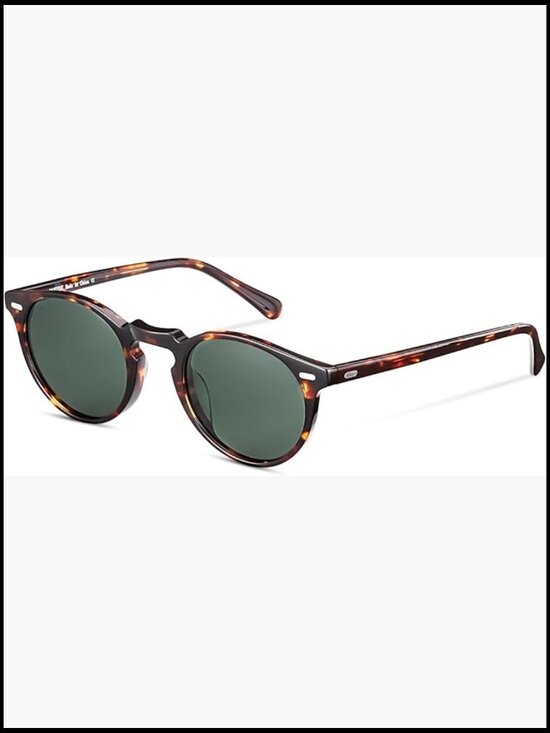 Vintage Round Polarized Sunglasses 100% UV400 Protection Acetate Frame main image 4